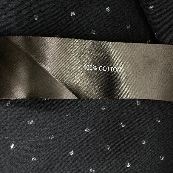 Denim & Flower Ricky Singh Mens size Large Button Front S/S Shirt Navy Polka Dot - Picture 8 of 10